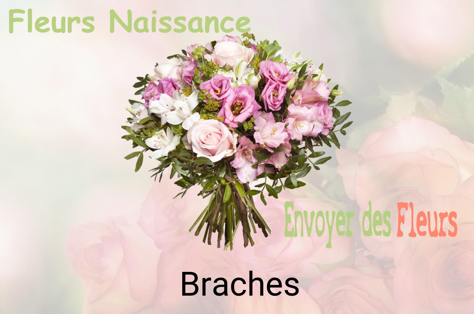 Bouquet de fleurs de naissance livré à Braches